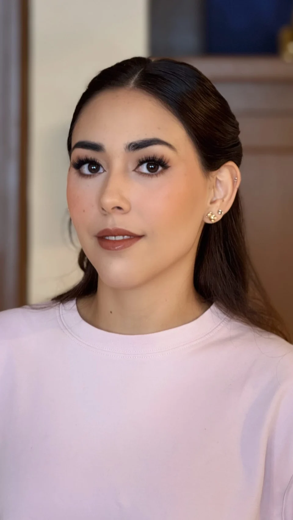 Maquillaje social suave realizado por Mariana Gutiérrez